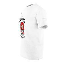 Load image into Gallery viewer, Unisex Cut &amp; Sew Tee (AOP) lil Devil fitness print

