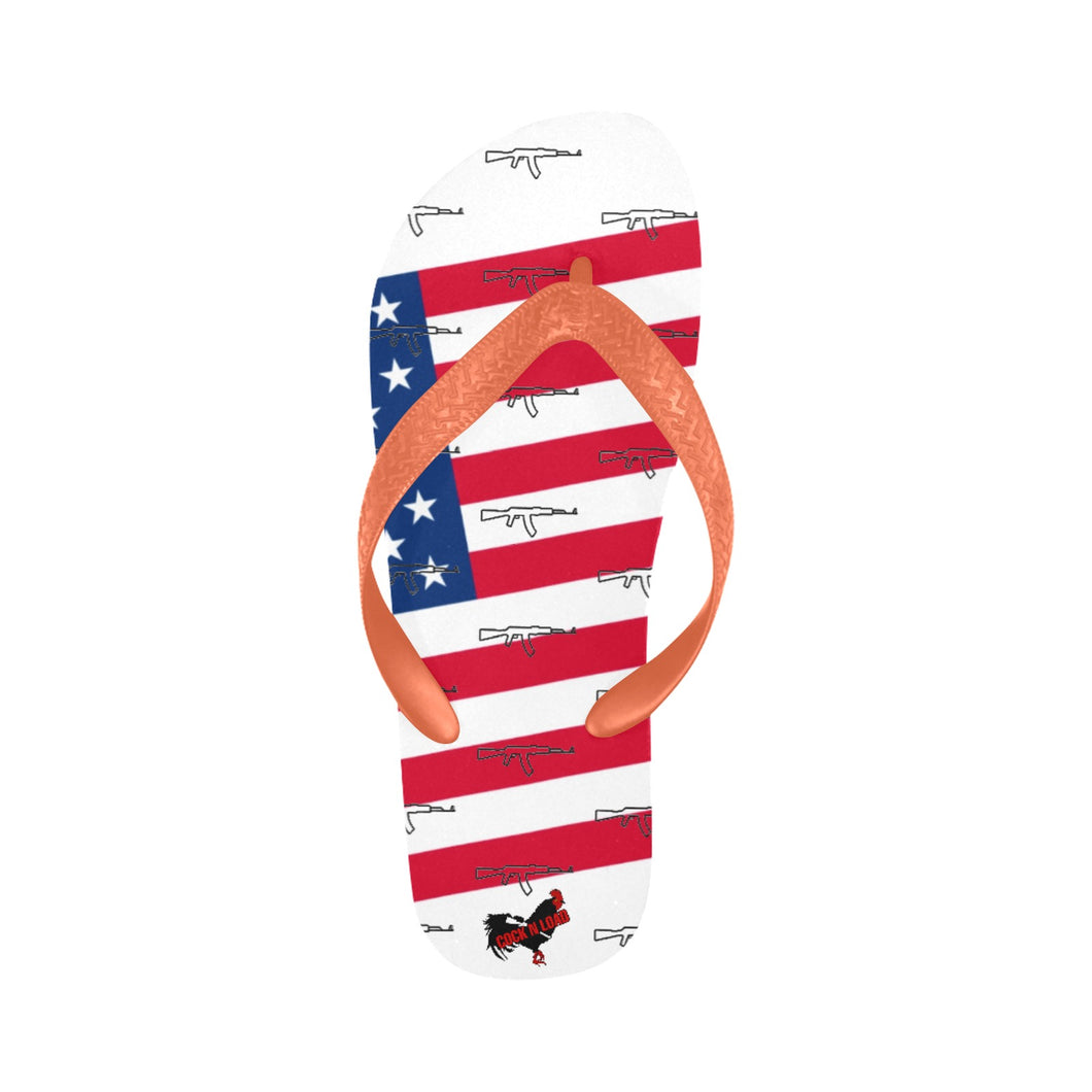 Patriotic Flip Flops (For both Men and Women) (Model040)