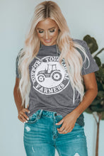 Load image into Gallery viewer, Gray SUPPORT YOUR LOCAL FARMERS Graphic Tee
