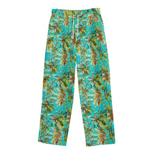 Load image into Gallery viewer, All-Over Print Unisex Straight Casual Pants | 245GSM Cotton palm print
