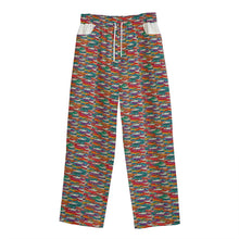 Load image into Gallery viewer, All-Over Print Unisex Straight Casual Pants | 245GSM Cotton boat print
