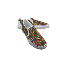Load image into Gallery viewer, Men&#39;s Slip On Sneakers Surf and Skull print
