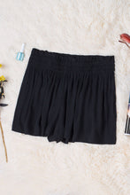 Load image into Gallery viewer, Black Smocked High Waist Shorts

