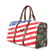 Load image into Gallery viewer, Patriotic Travel Bag (Brown) (Model 1639)
