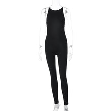 Load image into Gallery viewer, Women Clothing Winter Sexy Backless Slim Fit Solid Color Jumpsuit
