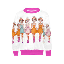Load image into Gallery viewer, Hello-oh-Dollie #107 HOD Girls&#39; All Over Print Crew Neck Sweater(H49)
