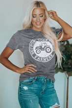 Load image into Gallery viewer, Gray SUPPORT YOUR LOCAL FARMERS Graphic Tee
