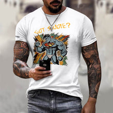 Load image into Gallery viewer, Men&#39;s Cotton T-shirt Fitness theme got swole theme
