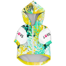 Load image into Gallery viewer, Poodle print zip up hoodie dog apparel
