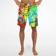 Load image into Gallery viewer, MetalPower print men’s board shorts
