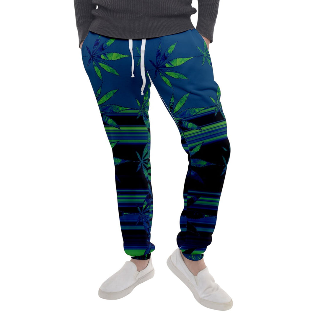 Marijuana leaf print Men's Jogger Sweatpants