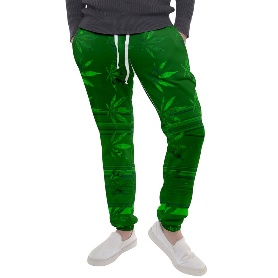 Marijuana leaf print Men's Jogger Sweatpants