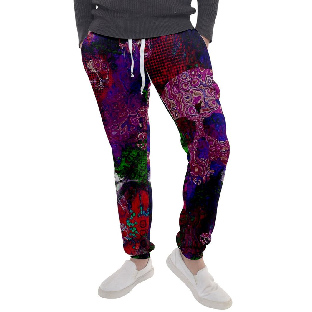 Multicolored skull print Men's Jogger Sweatpants