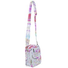 Load image into Gallery viewer, Hair scissor print abstract pink  Shoulder Strap Belt Bag
