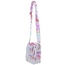 Load image into Gallery viewer, Hair scissor print abstract pink  Shoulder Strap Belt Bag
