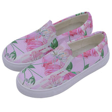 Load image into Gallery viewer, Amelia Rose print 101 Kids&#39; Canvas Slip Ons
