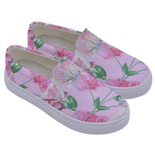 Load image into Gallery viewer, Amelia Rose print 101 Kids&#39; Canvas Slip Ons
