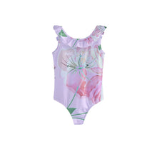 Load image into Gallery viewer, Amelia Rose print 101 kids&#39; Frill Swimsuit
