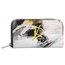 Load image into Gallery viewer, LDCC #145A Snow Adrenaline leather design, zip pouch
