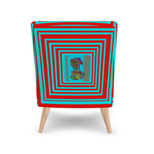 Load image into Gallery viewer, LDCC #07 coffee cafe teal and red designer chair
