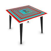 Load image into Gallery viewer, LDCC coffee cafe print #07 teal/red designer, coffee table
