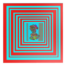 Load image into Gallery viewer, LDCC coffee cafe print #07 teal/red designer, coffee table
