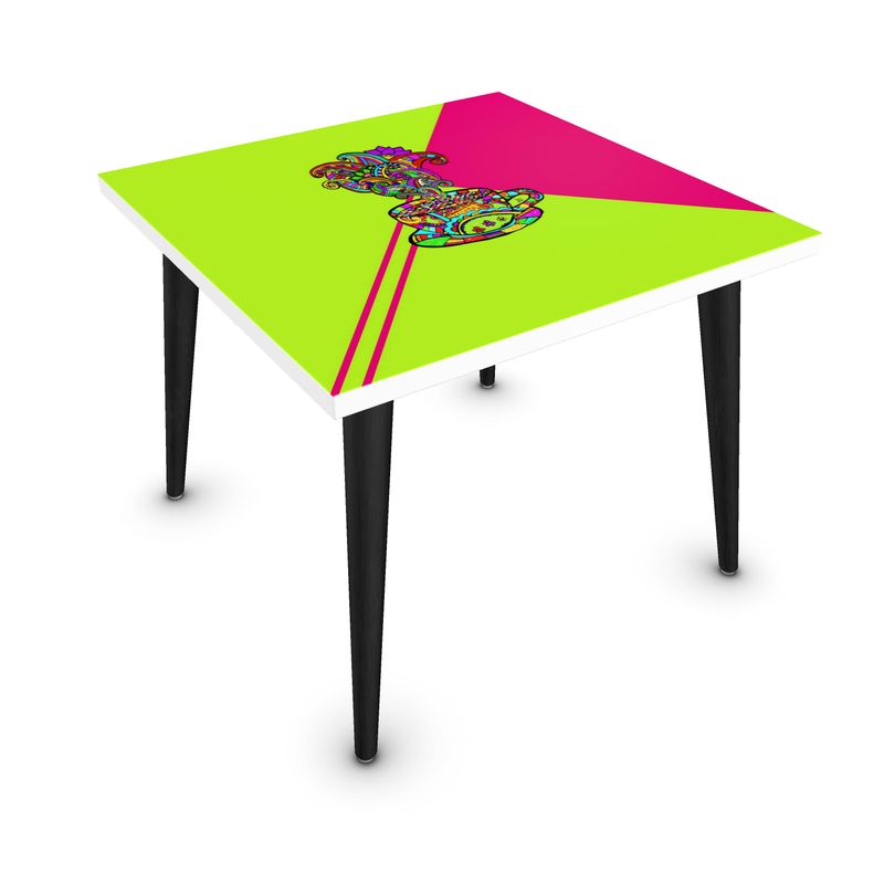 LDCC coffee cafe print #05 lime/pink designer, coffee table