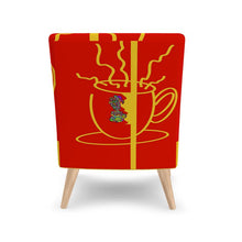 Load image into Gallery viewer, LDCC COFFEE CAFE PRINT #10 red/gold designer chair
