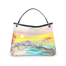 Load image into Gallery viewer, #300 LDCC beach print designer Talbot handbag
