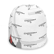 Load image into Gallery viewer, #422 cocknload beanie rooster/gun print
