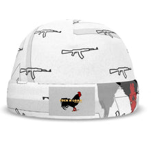 Load image into Gallery viewer, #422 cocknload beanie rooster/gun print
