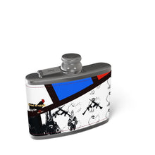 Load image into Gallery viewer, #448 cocknload Designer Leather Wrapped Hip Flask
