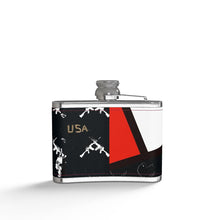Load image into Gallery viewer, #448 cocknload Designer Leather Wrapped Hip Flask
