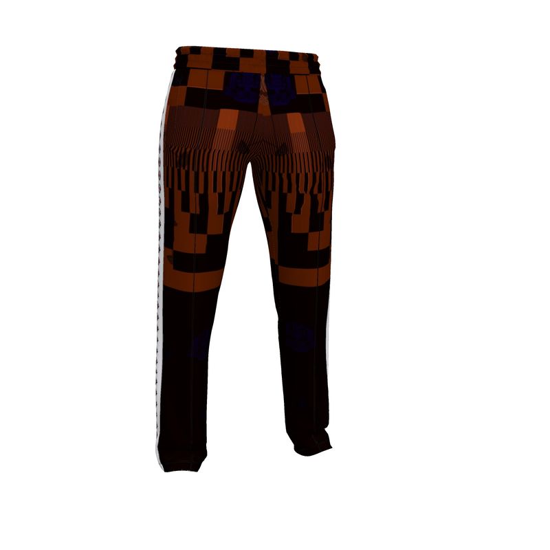 Men’s tracksuit pants black/rust pattern swole