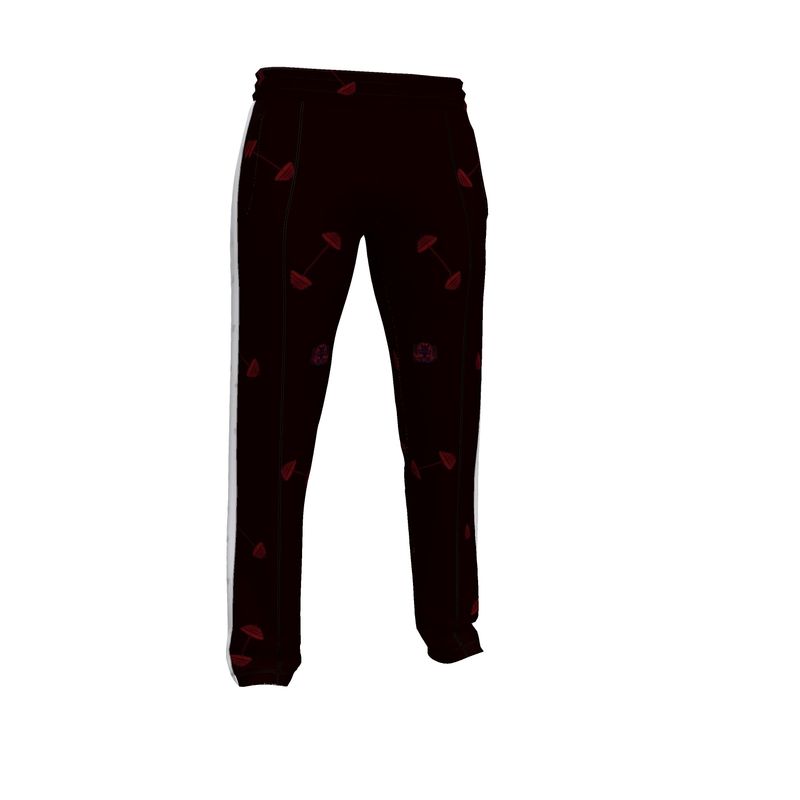 Men’s Tracksuit pants black/red swole print