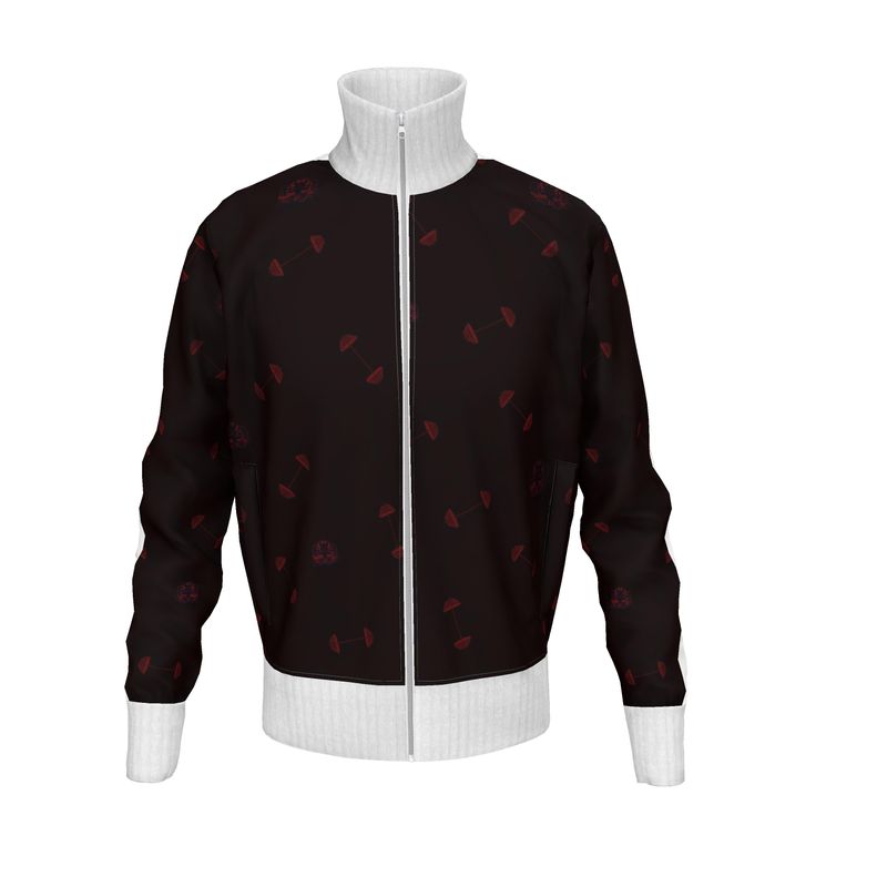 Men’s Tracksuit Jacket black/red swole print