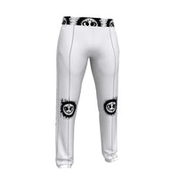 Load image into Gallery viewer, Men’s tracksuit pants blk/wh lets go print
