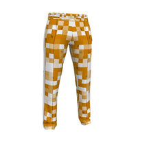 Load image into Gallery viewer, Men’s Tracksuit pants gold/wh swole print
