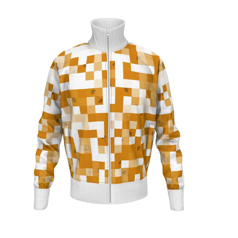 Men’s Tracksuit jacket gold/whi swole print