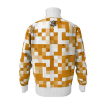 Load image into Gallery viewer, Men’s Tracksuit jacket gold/whi swole print
