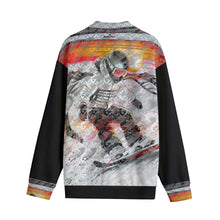 Load image into Gallery viewer, All-Over Print Unisex Lapel Collar Sweater powder Addict
