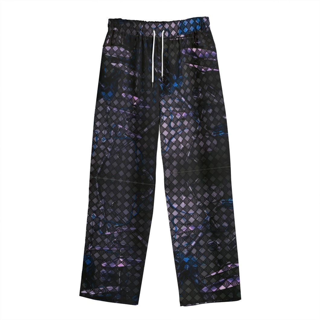 All-Over Print Unisex Straight Casual Pants | 245GSM Cotton drummer print