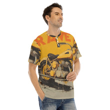 Load image into Gallery viewer, Men&#39;s Short Sleeve T-shirt With Button Closure #y192
