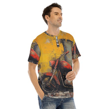 Load image into Gallery viewer, Men&#39;s Short Sleeve T-shirt With Button Closure #y207
