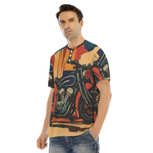 Load image into Gallery viewer, Men&#39;s Short Sleeve T-shirt With Button Closure #y206
