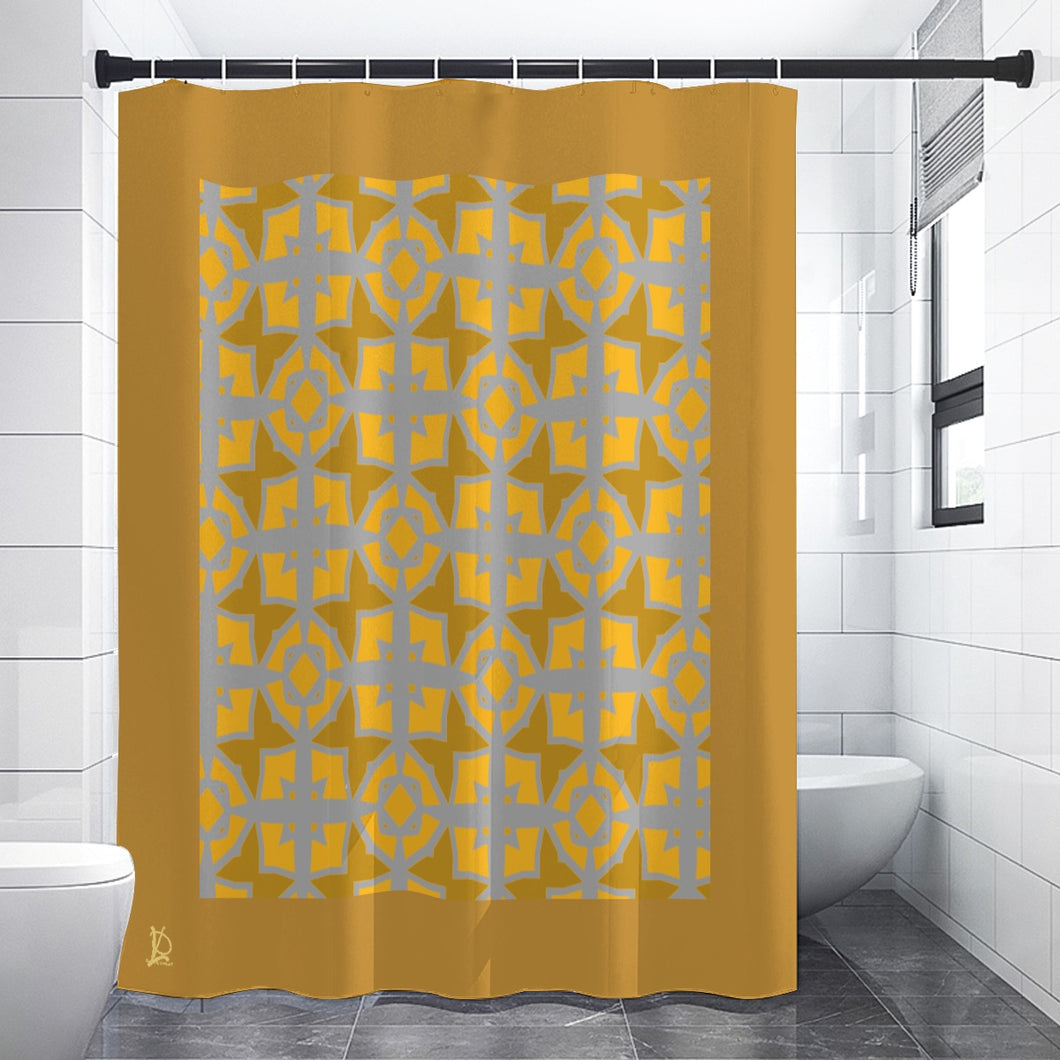 #174 LDCC Shower Curtains 150（gsm）gray with gold