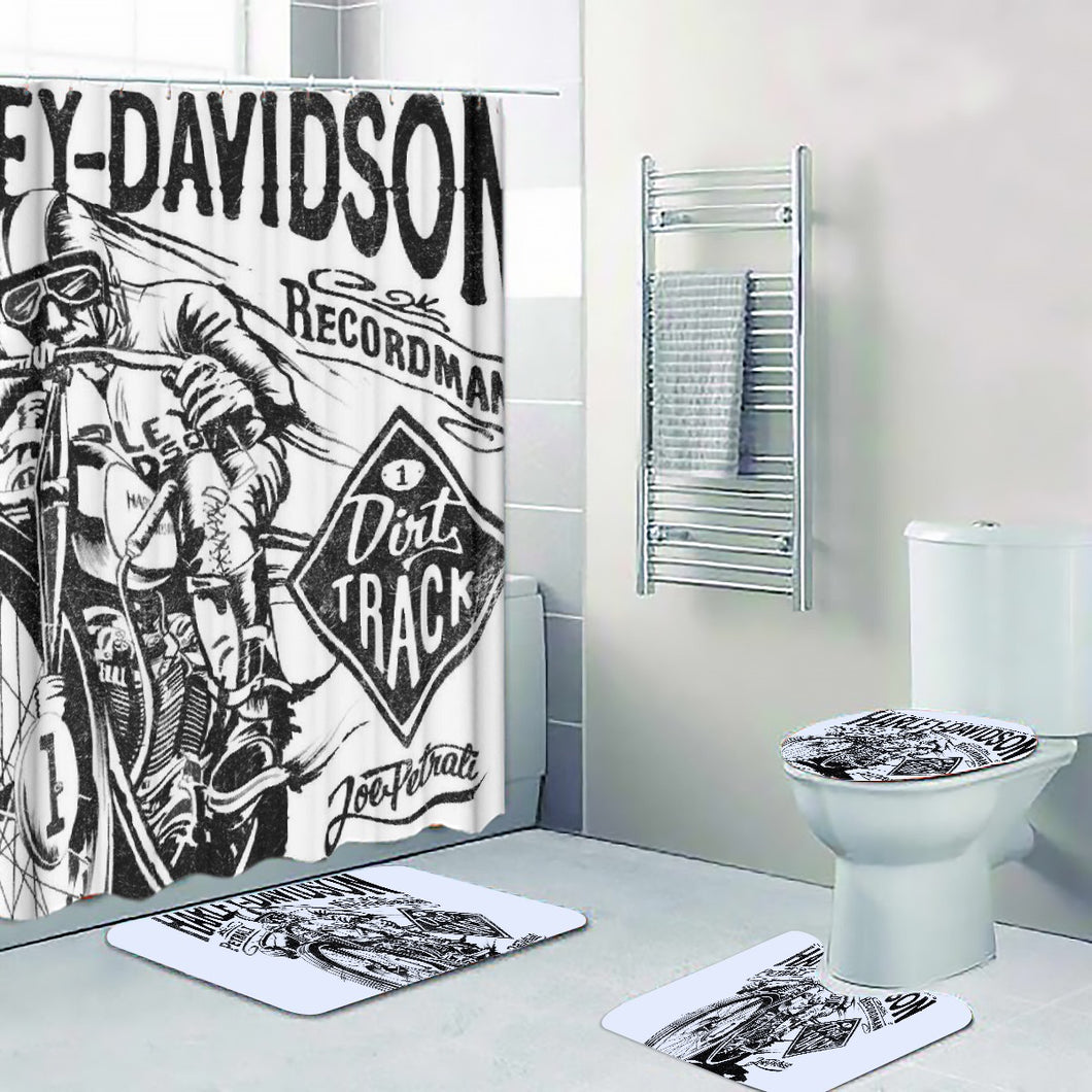 Four-piece Bathroom B3 Harley Davison print