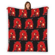 Load image into Gallery viewer, Single-Side Printing Flannel Blanket lil devil print
