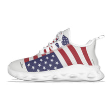 Load image into Gallery viewer, #COCKNLOAD102 Men&#39;s Light Sports Shoes patriotic print
