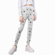 Load image into Gallery viewer, All-Over Print Kid&#39;s Leggings princess crown print
